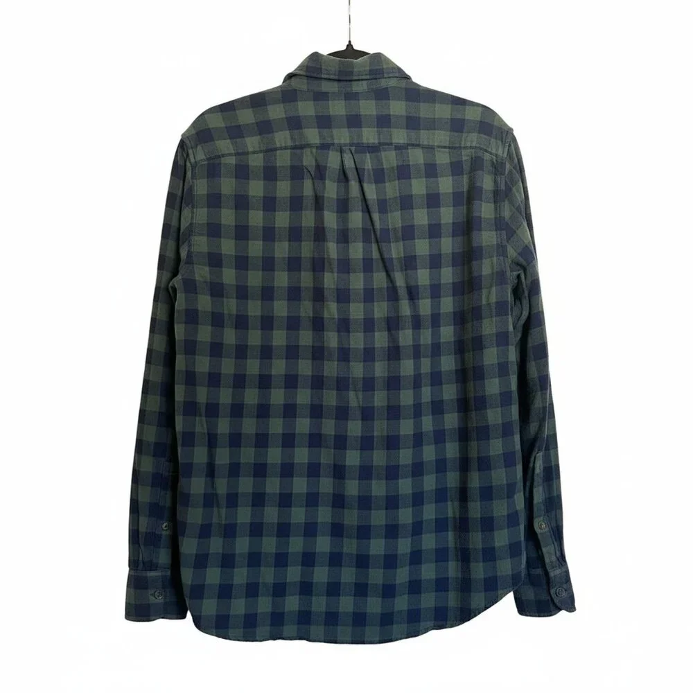 J.Crew - Classic Flannel Shirt Navy/Green Medium